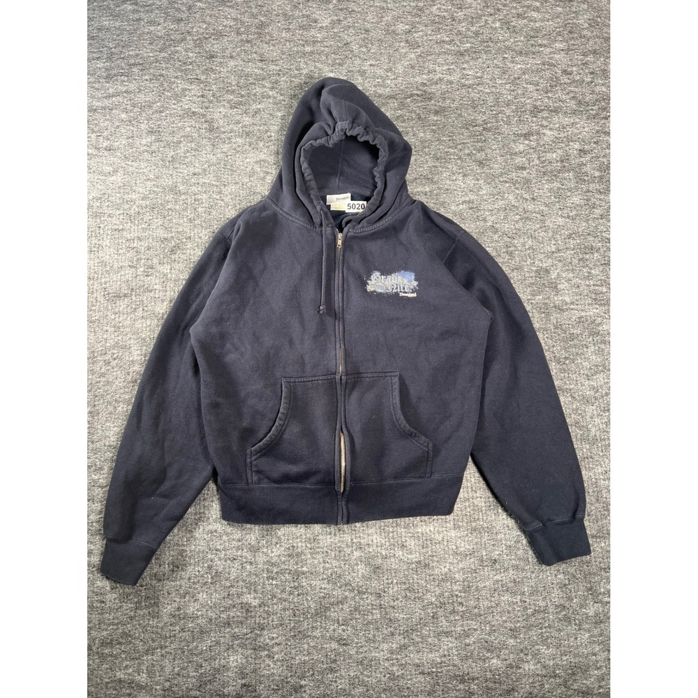 Disneyland Resort Grad Nite 2011 Seniors Full Zip Hoodie Navy Blue XL